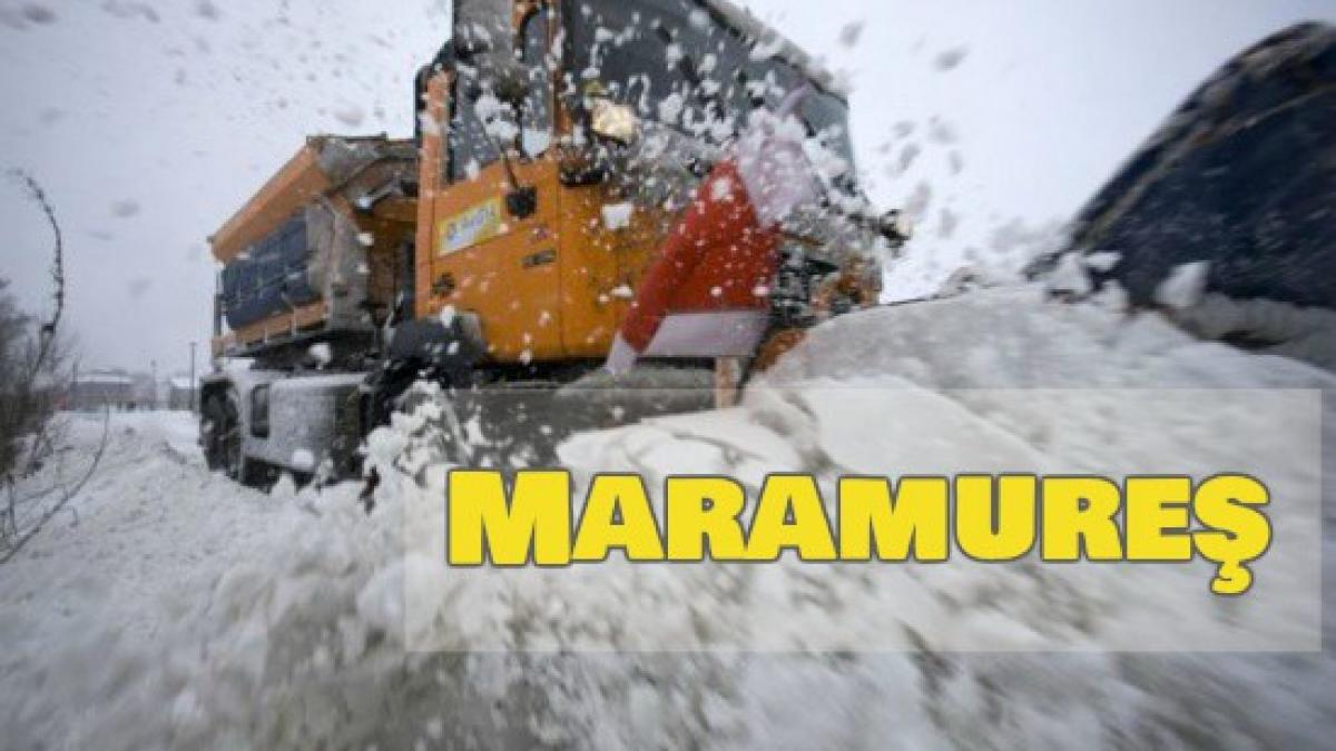 maramures trafic rutier ingreunat de formarea poleiului pe majoritatea drumurilor din judet
