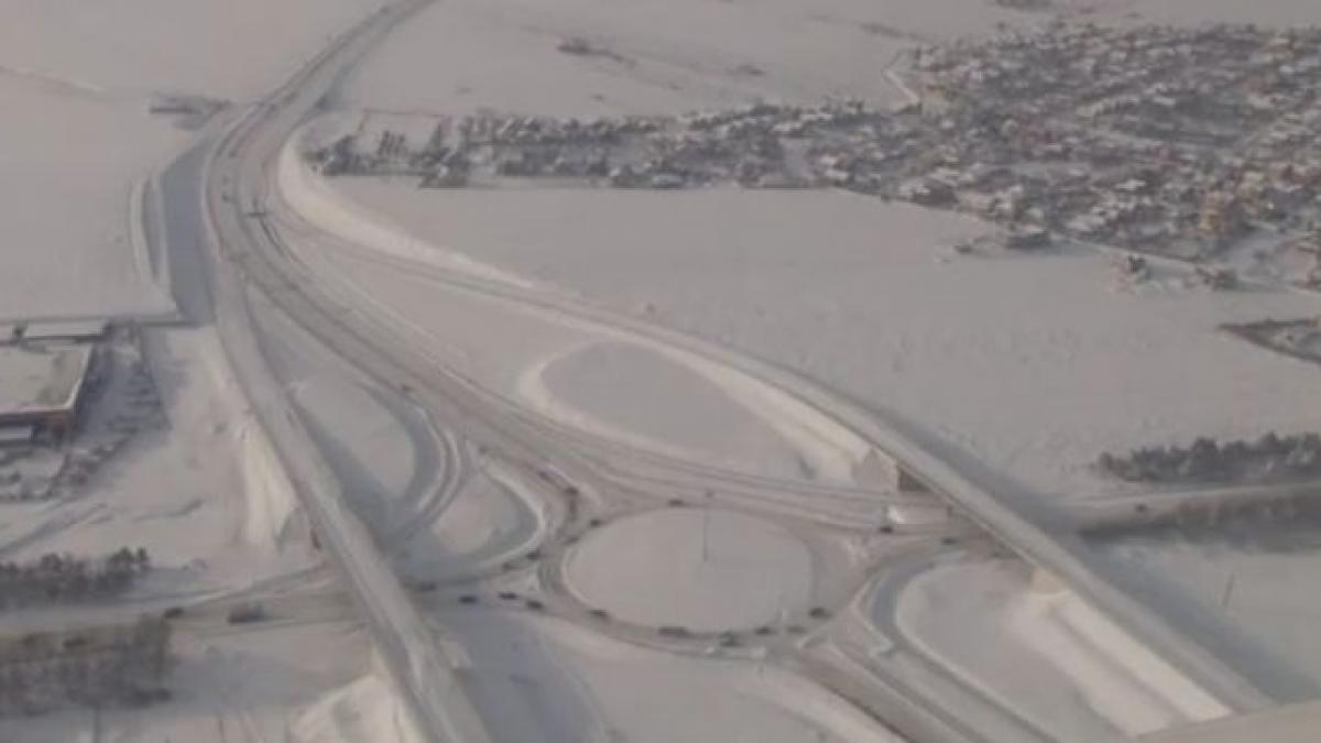 cum arata romania sub nameti vazuta din aer