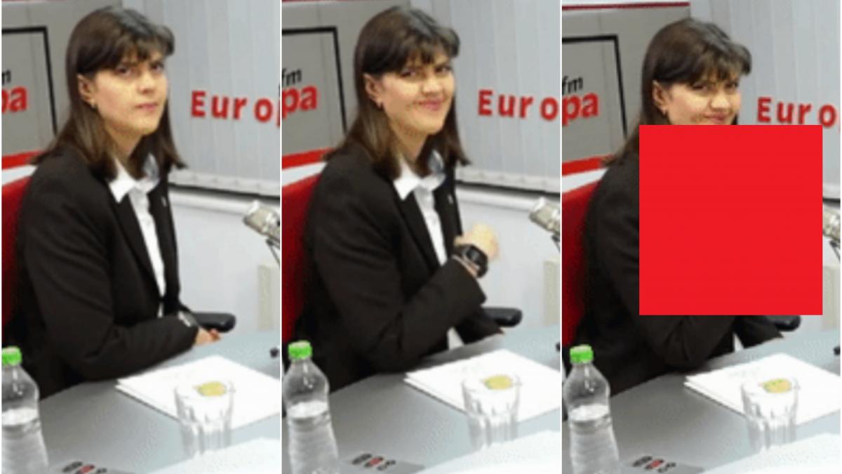 kovesi gest ciudat catre camera de filmat in timpul unui interviu video