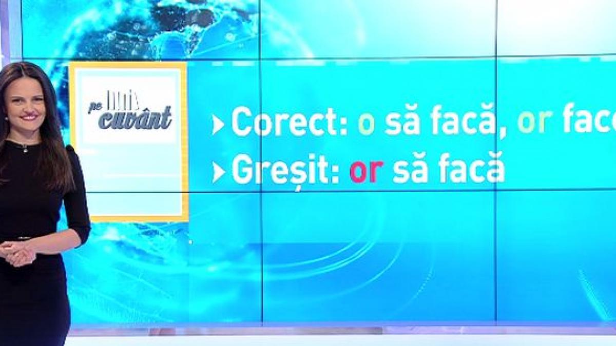 pe cuvant cu ana iorga cum se foloseste viitorul din limba vorbita