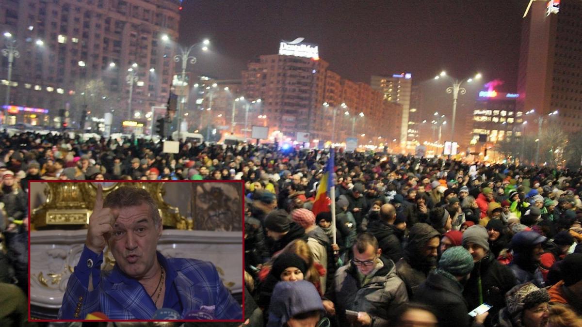 gigi becali la proteste si au batut joc am vrut gratierea pentru victor si borcea dar au dat o