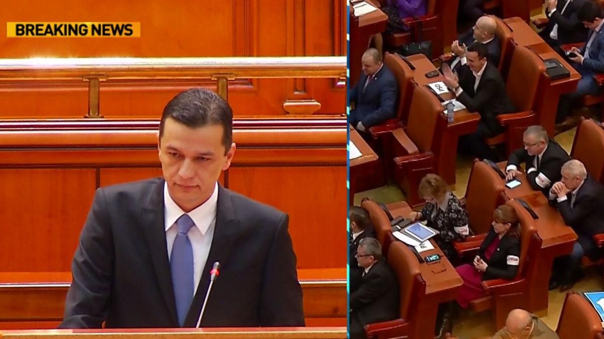 discurs acid al premierului sorin grindeanu in parlament usr si a propus sa salveze romania prin