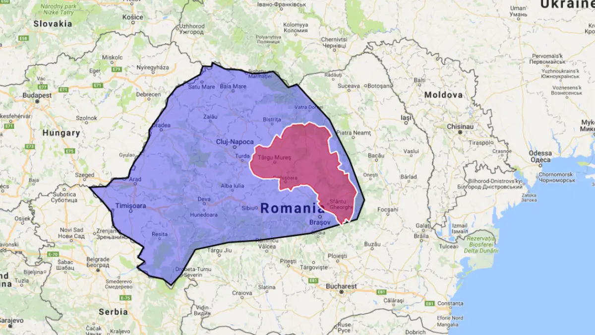 tinutul secuiesc pe google maps cum a ajuns regiunea pe hartile companiei