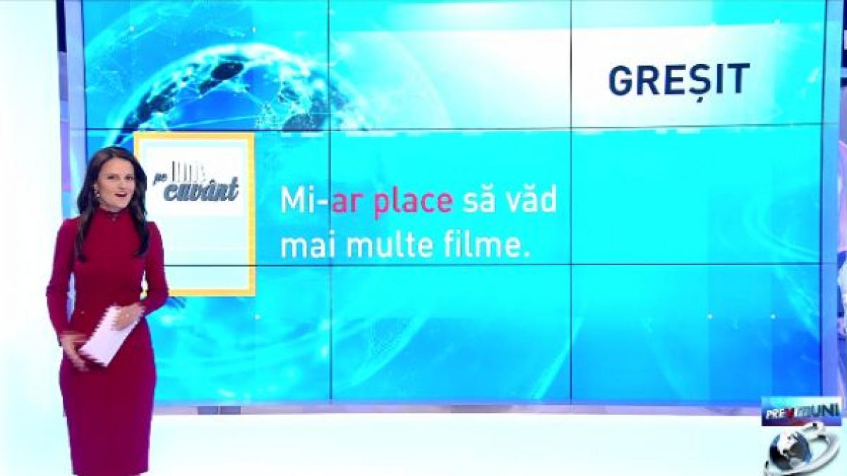 pe cuvant cu ana iorga de ce e gresit sa spunem mi ar place sa vad mai multe filme