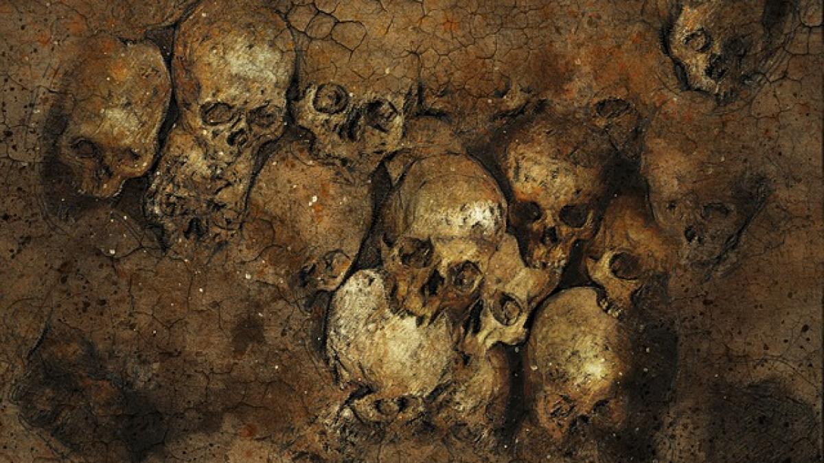 descoperire incredibila 30 de schelete asezate in pozitii anormale descoperite langa altarul unei