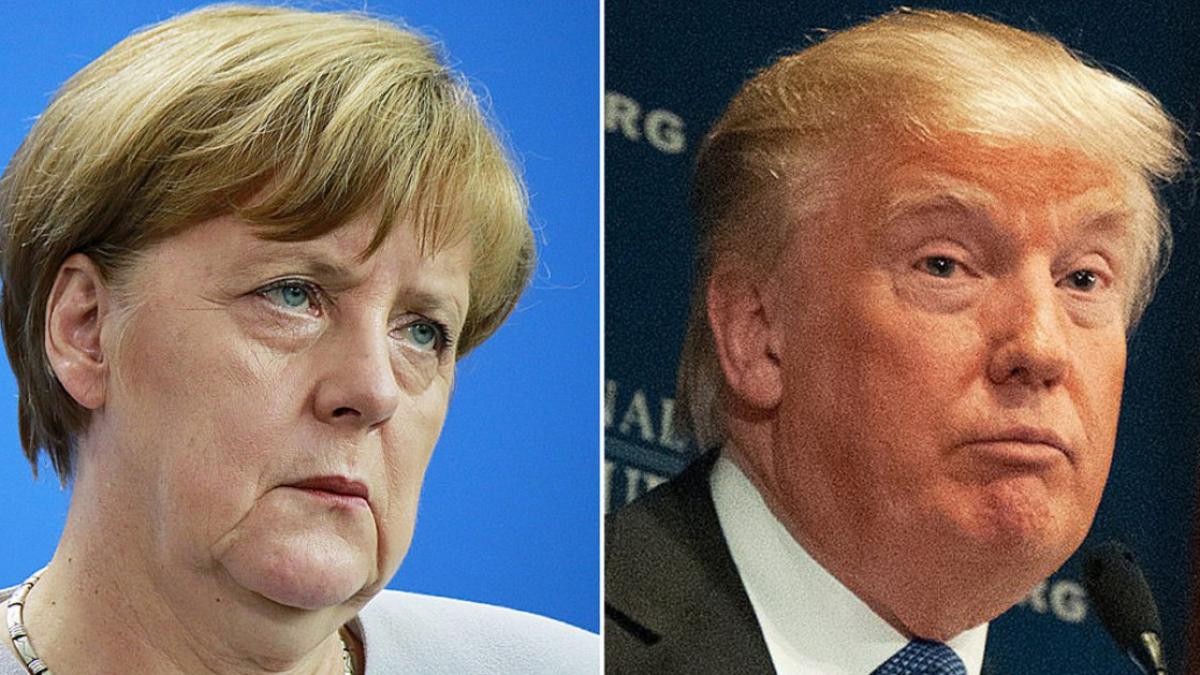 intalnire cruciala in statele unite donald trump si angela merkel fata in fata
