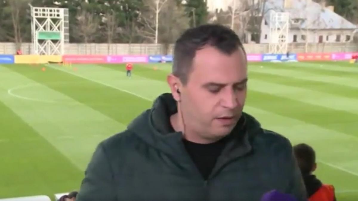gafa in direct la o televiziune de sport din romania ce a facut reporterul fara sa stie ca e filmat