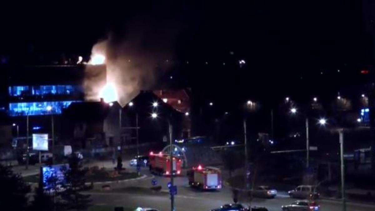 incendiu urias la sediul rds rcs brasov video