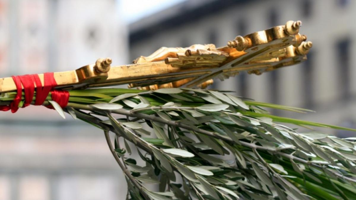 florii 2017 procesiune romano catolica in capitala in duminica floriilor