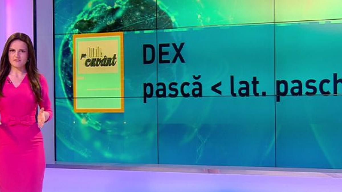 pe cuvant cu ana iorga de unde vine cuvantul pasca