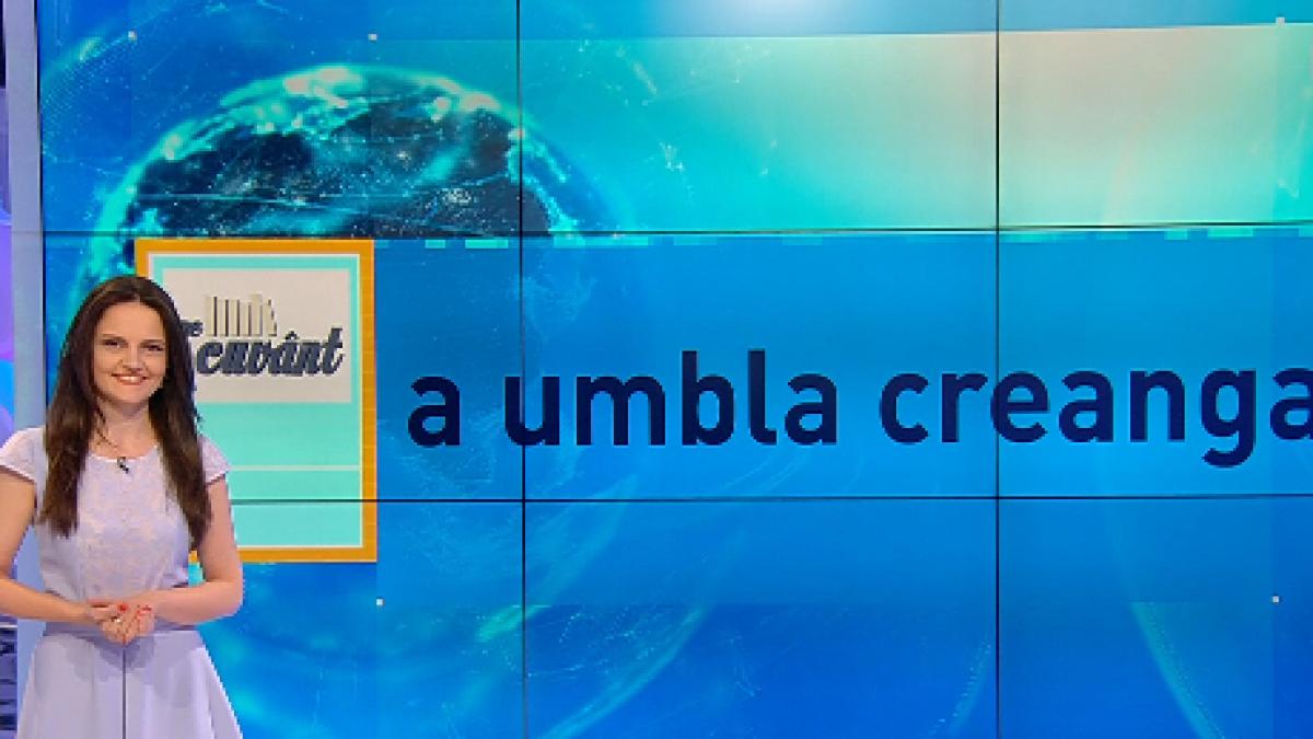 pe cuvant cu ana iorga ce inseamna a umbla creanga