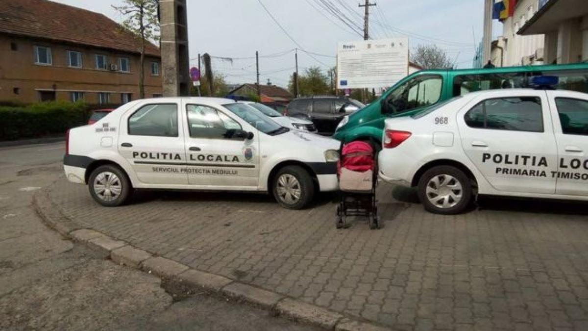 timisorean care a publicat imagini cu masini ale politiei locale parcate neregulamentar a primit o