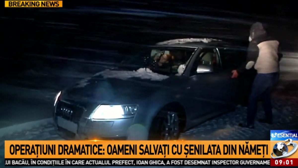 operatiuni dramatice din cauza vremii oamenii au fost salvati cu senilatele din nameti