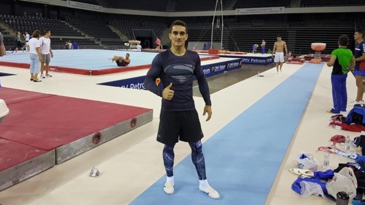 marian dragulescu medaliat cu argint la sarituri la campionatele europene de la cluj napoca