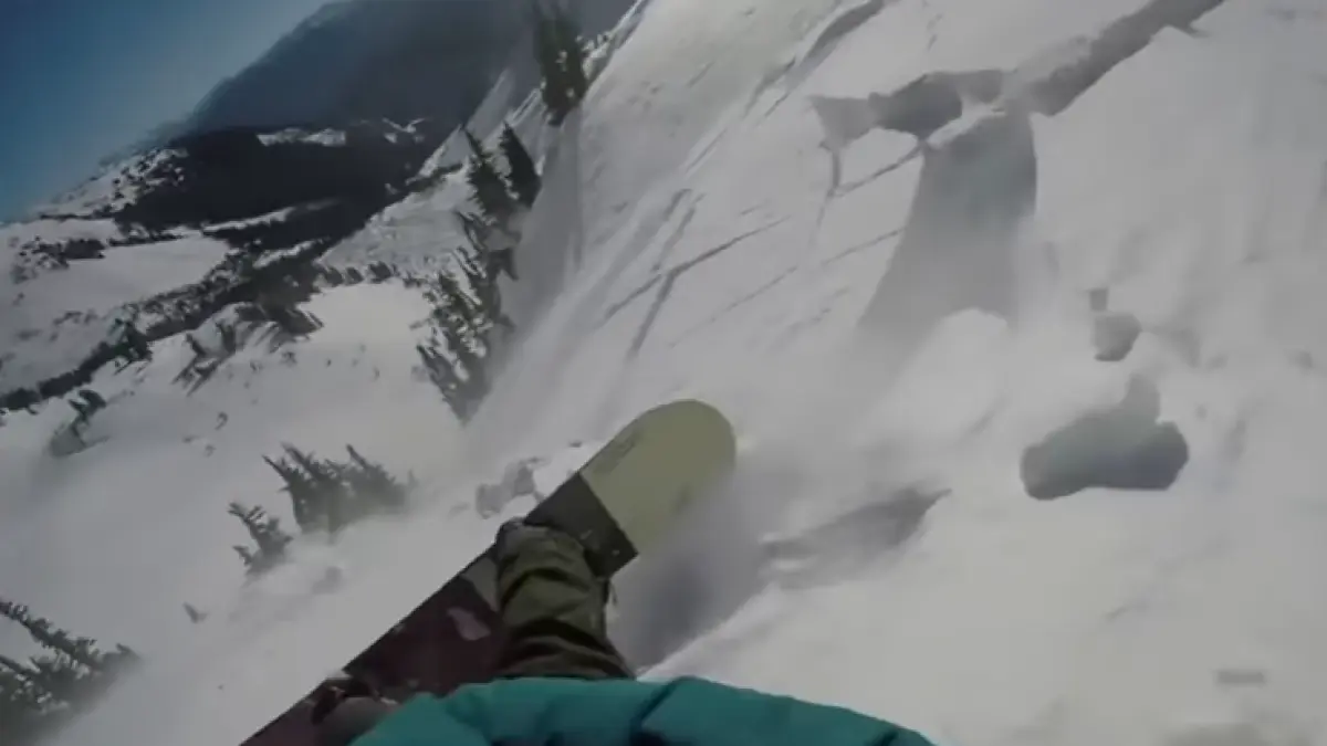 secundele dinaintea disperarii cum se vede avalansa din mijlocul ei video