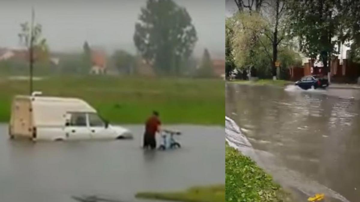 rupere de nori la oradea traficul rutier a fost dat peste cap tramvaiele s au oprit pe traseu