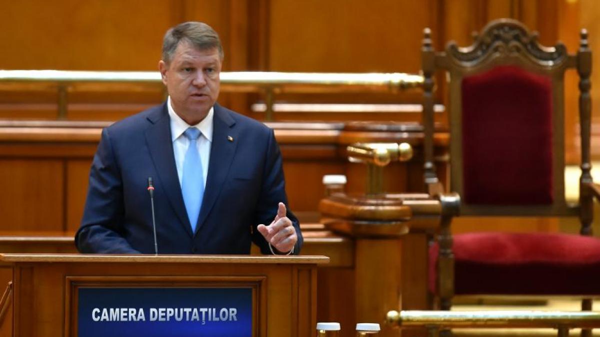 klaus iohannis se adreseaza parlamentului de ziua europei