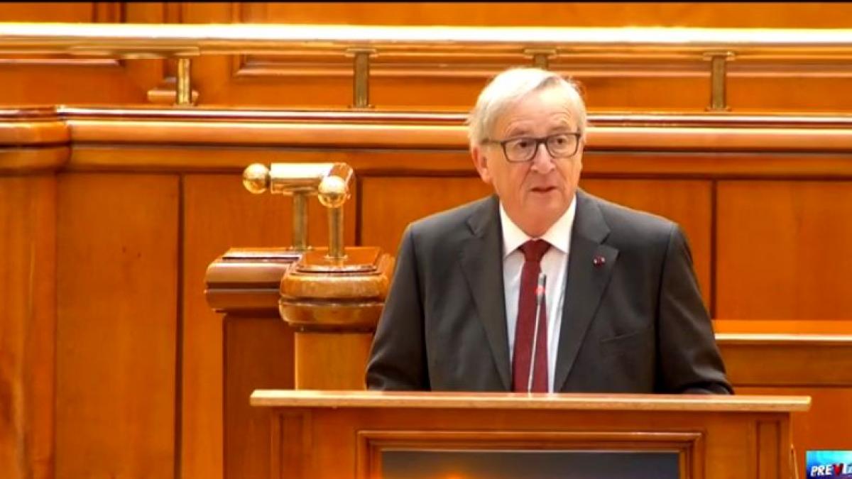 jean claude juncker in parlamentul romaniei romania a venit cu multe bogatii dupa aderare