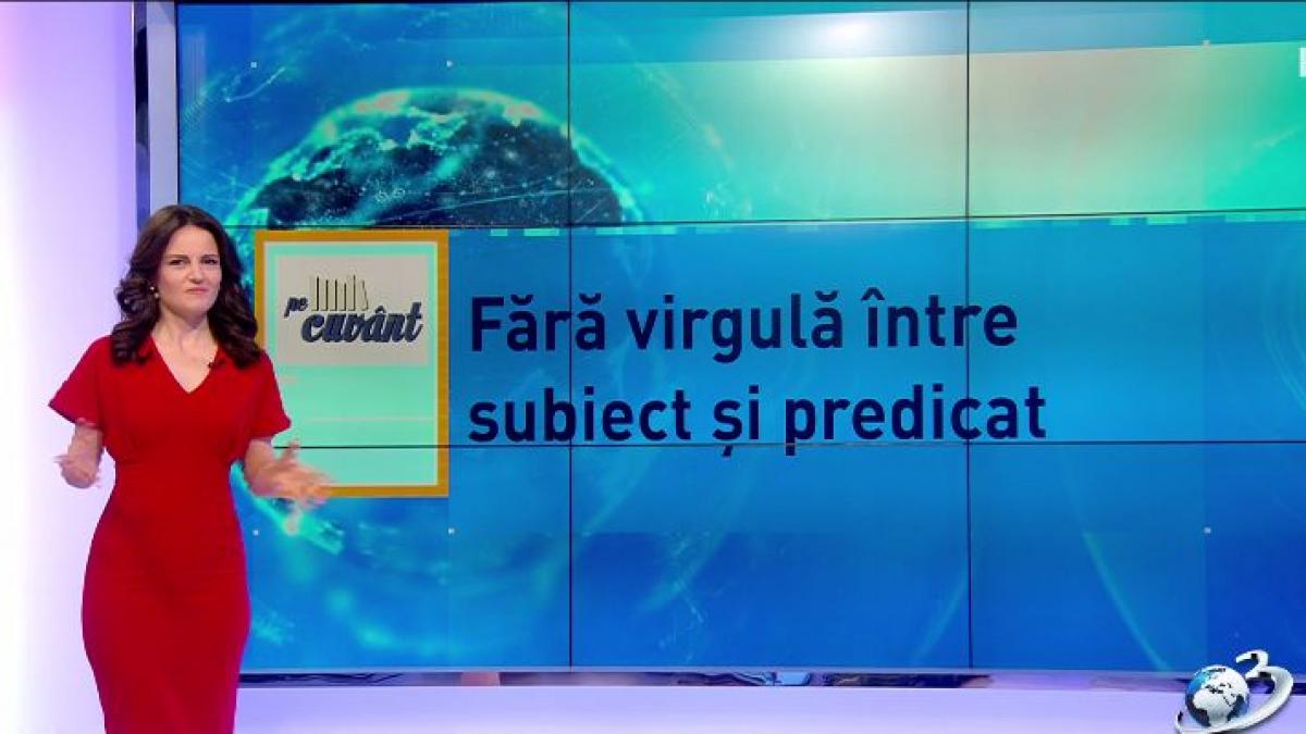 pe cuvant cu ana iorga fara virgula intre subiect si predicat