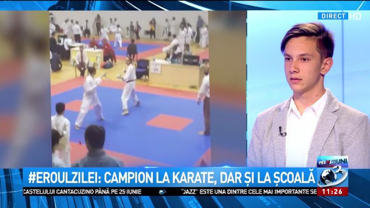 eroul zilei paul tiberiu iordache campion la karate dar si la scoala