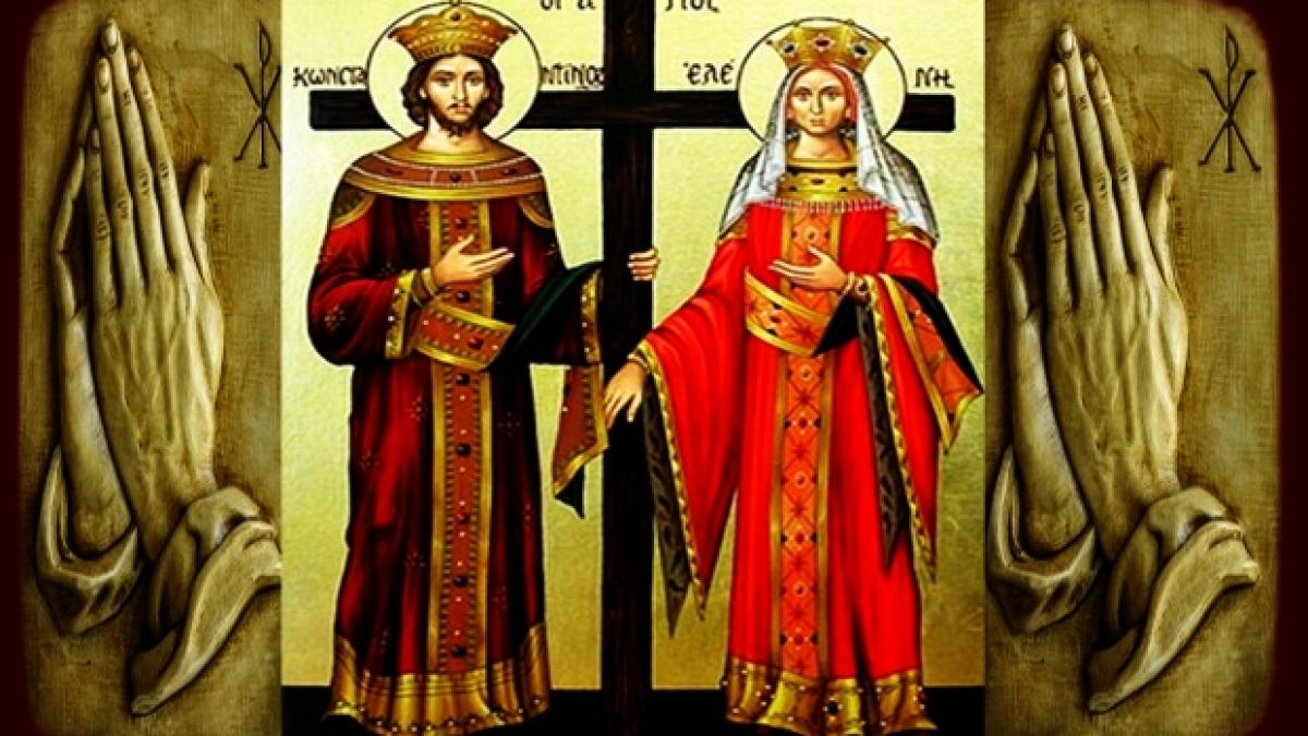 sarbatoare mare cati romani isi aniverseaza onomastica de sfintii constantin si elena