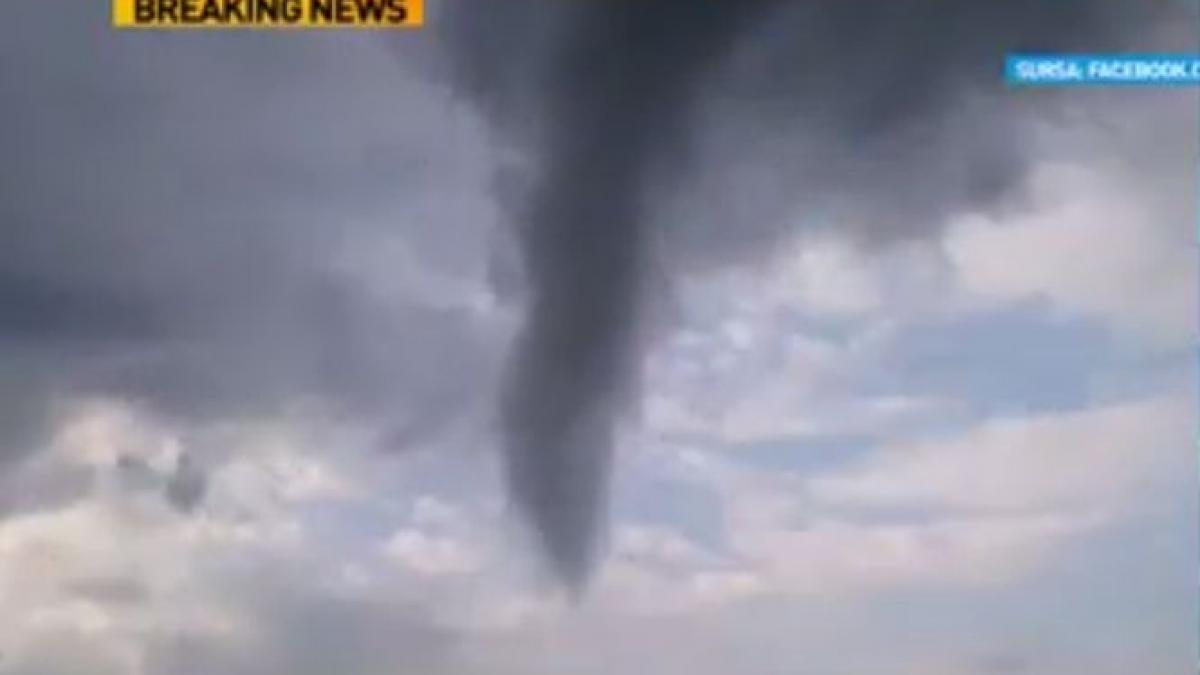 imagini incredibile cu tornada de la facaieni video
