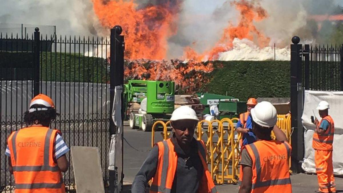 incendiu la clubul de tenis wimbledon