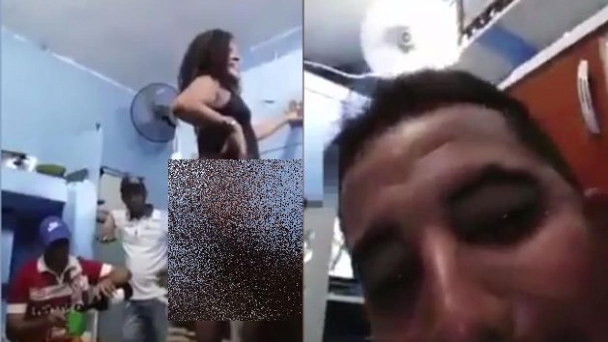 petrecere cu stripteuza in celula imaginile scandaloase i au socat pe mai marii inchisorii s a