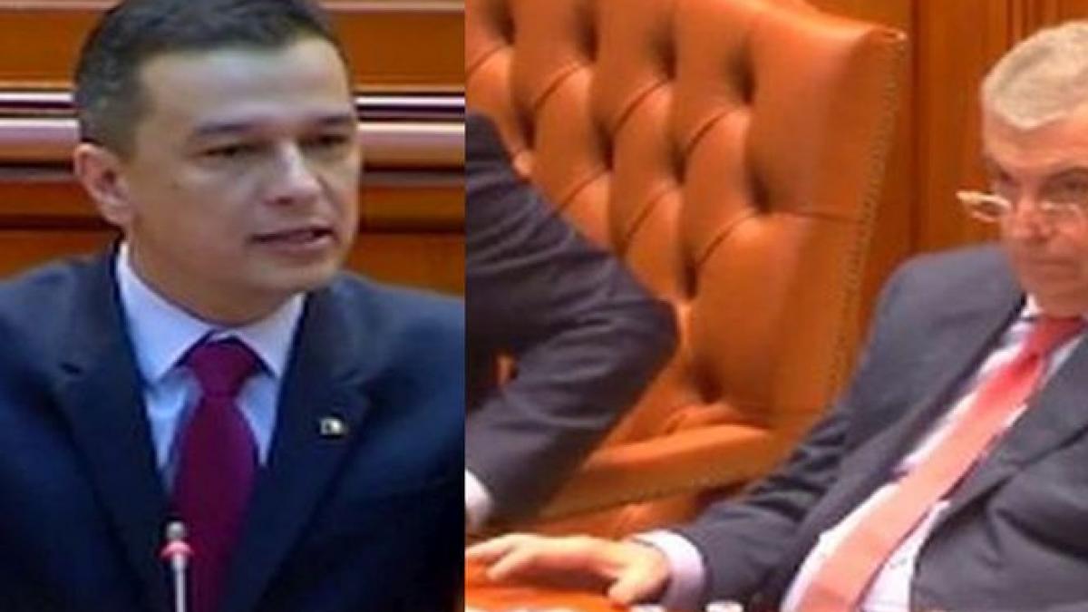 moment inedit ce a facut tariceanu in timpul discursului de final al lui grindeanu video