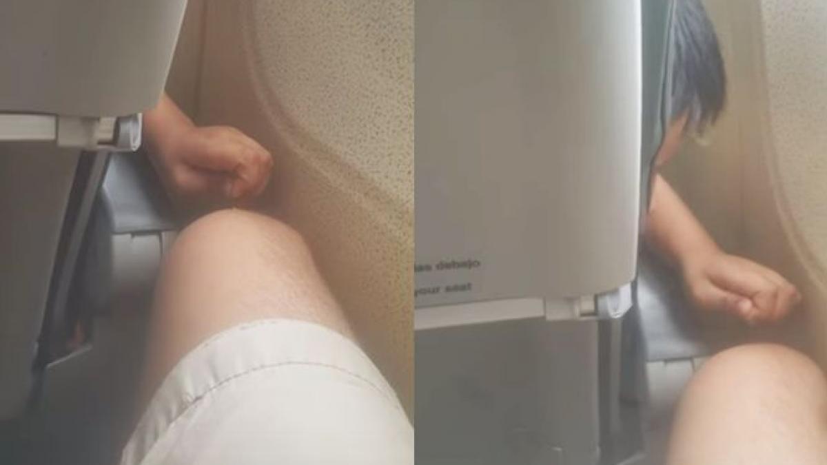 a adormit in avion si s a trezit cu dureri groaznice ce ii facea persoana din fata lui video