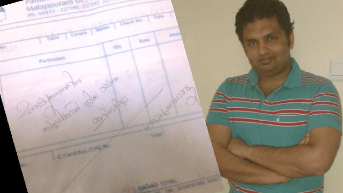 un barbat a cumparat mancare pentru doi copii ai strazii cand a vazut ce i a scris chelnerul pe