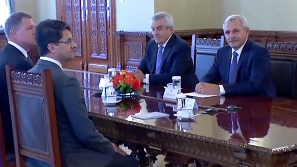 consultarile presedintelui iohannis cu delegatia psd alde au inceput vezi primele imagini ale