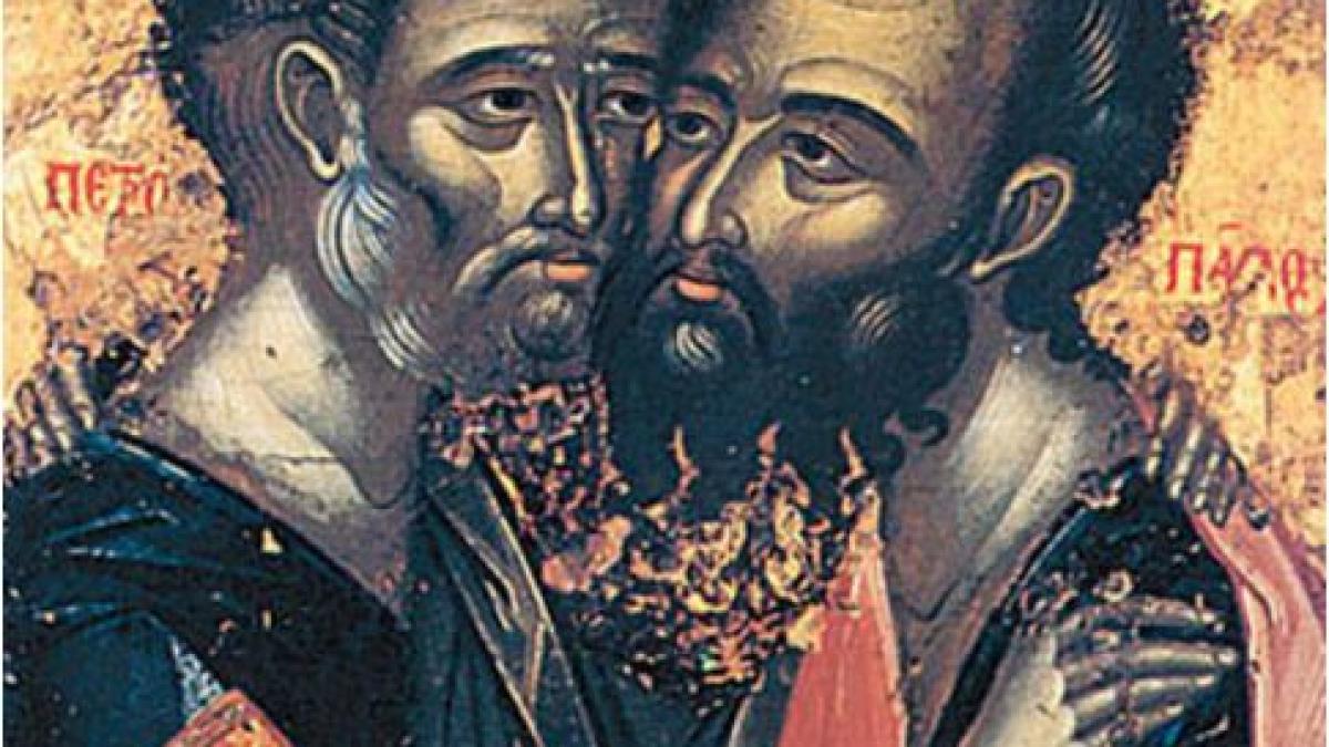 sfintii petru si pavel sarbatoare mare in calendar crestinii ii sarbatoresc joi pe sfintii apostoli