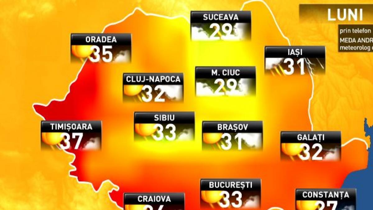 prognoza meteo cum va fi vremea la inceputul saptamanii viitoare