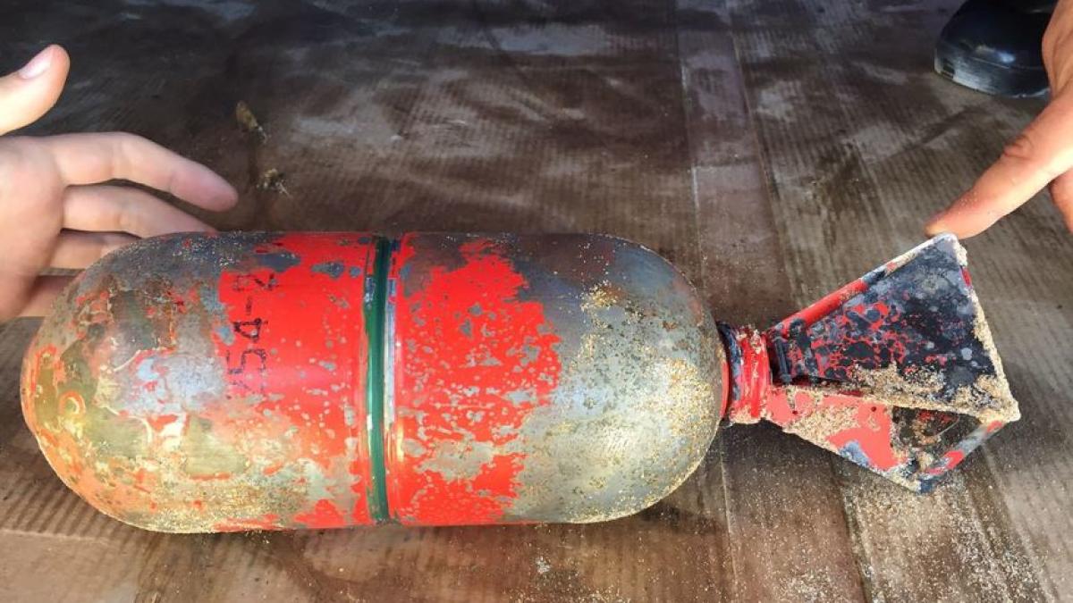 o bomba a fost descoperita pe plaja din eforie sud