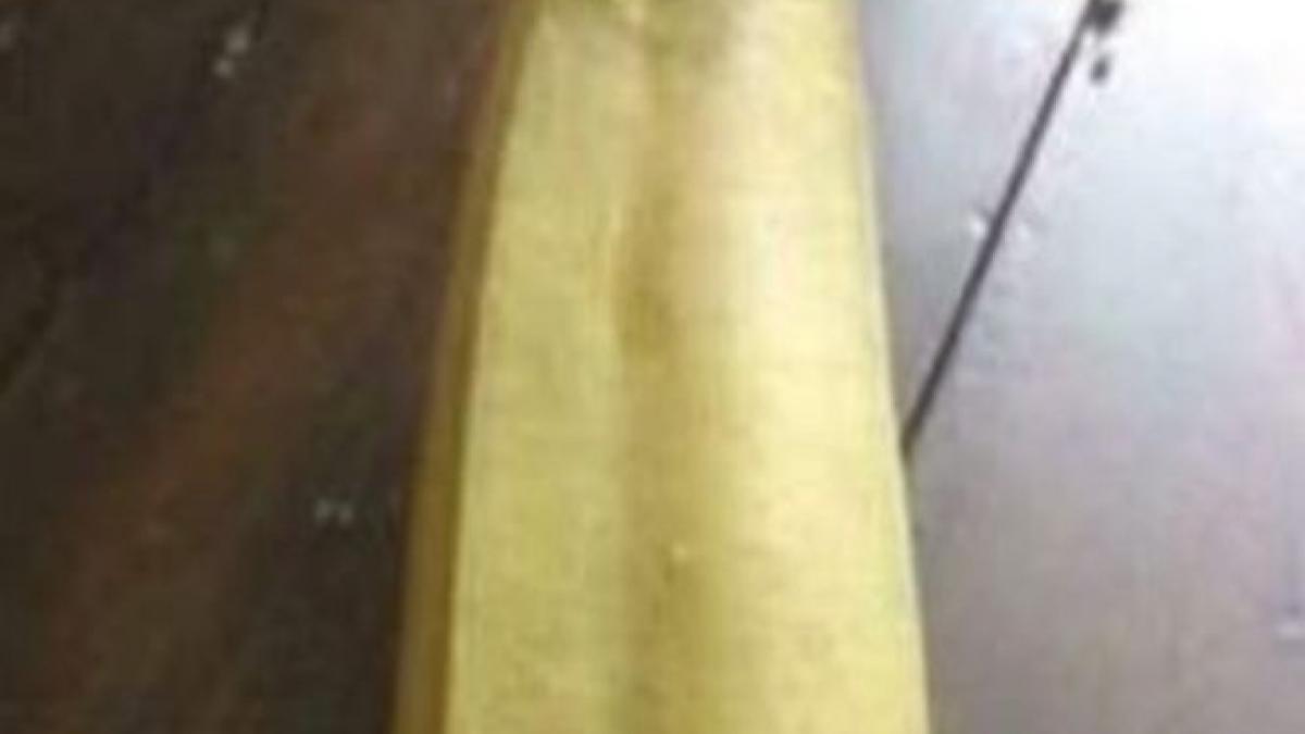 i se parea ca banana cumparata din piata arata ciudat dar nu se astepta la asa ceva ce a descoperit