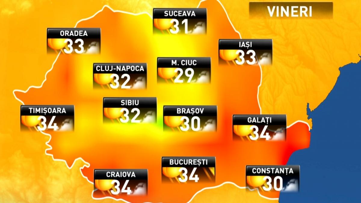 prognoza meteo pentru sfarsitul saptamanii vremea va fi calduroasa local caniculara
