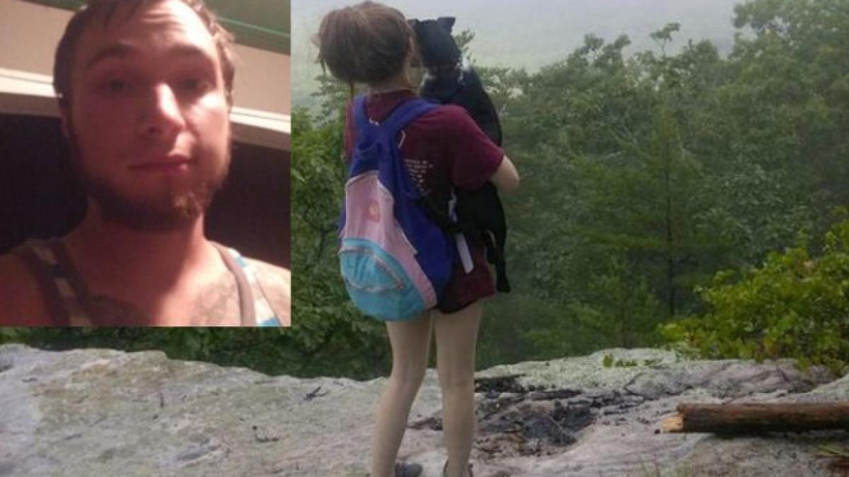 si a rugat fosta iubita sa mearga cu el intr o drumetie pe munte aflati la marginea unei stanci i a