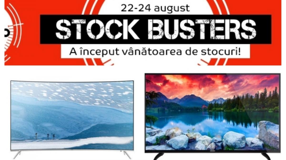 emag stock busters reduceri la televizoare 4k ultra hd preturi mai mici si cu 6 900 lei