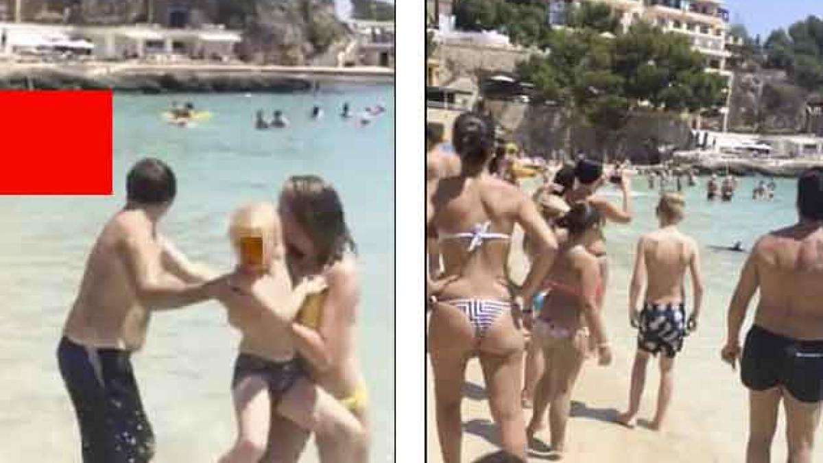 panica la plaja oamenii erau in apa si cand s au uitat in spate au inceput sa urle cineva a reusit