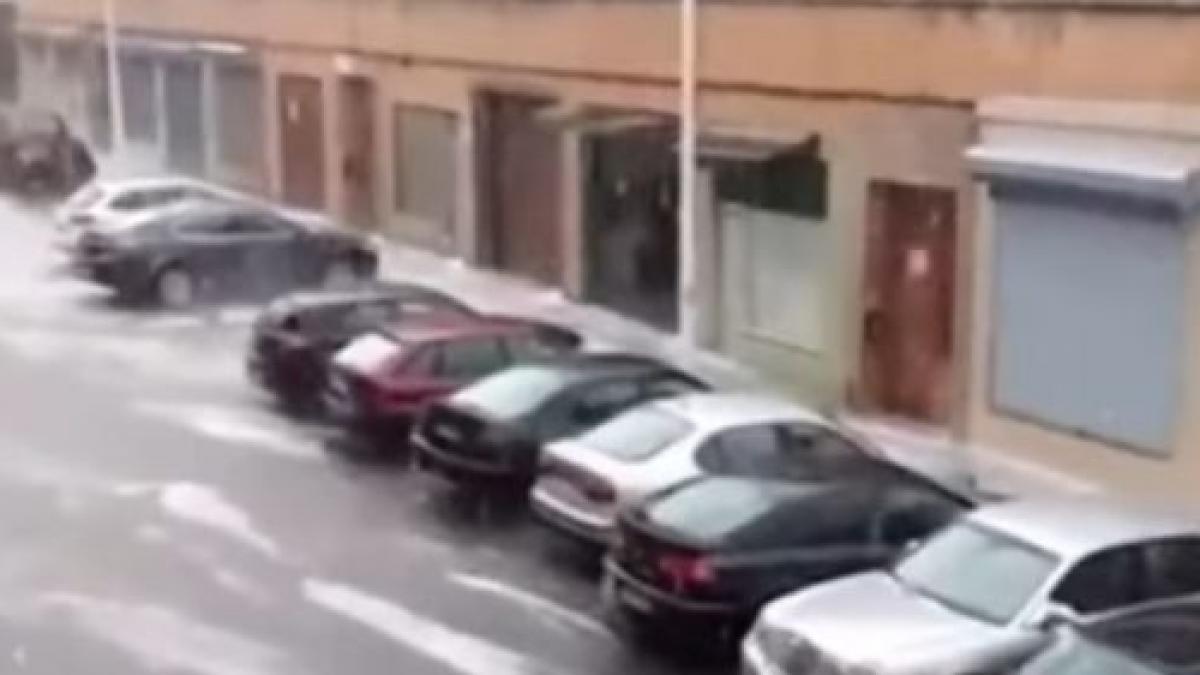 fenomen meteo extrem un orasel din spania a fost acoperit de gheata video