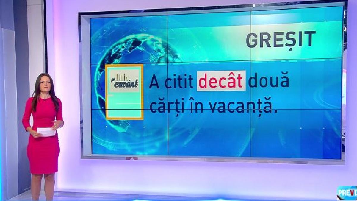 pe cuvant cu ana iorga cum il folosim corect pe decat si cum se folosesc doar si numai