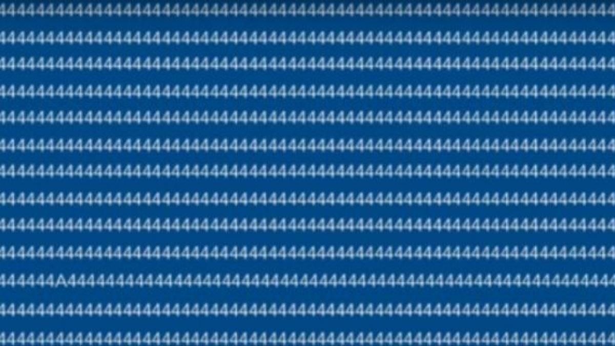 cel mai tare test de atentie tu gasesti litera a din imagine ai zece secunde