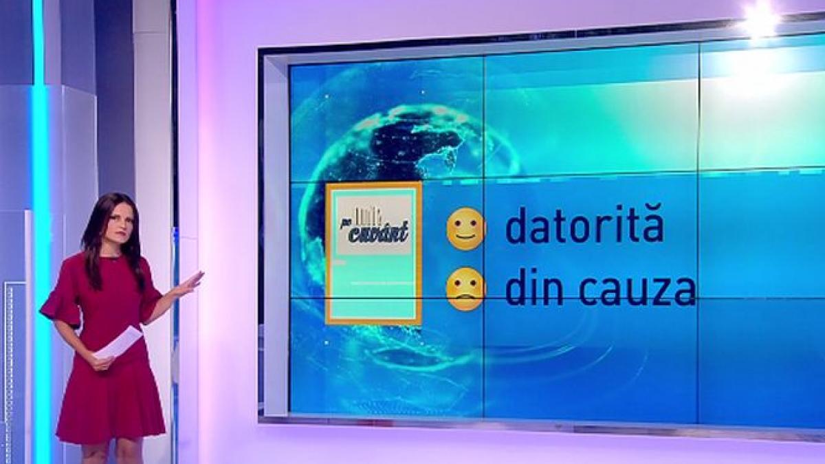 pe cuvant cu ana iorga cand folosim datorita cand din cauza