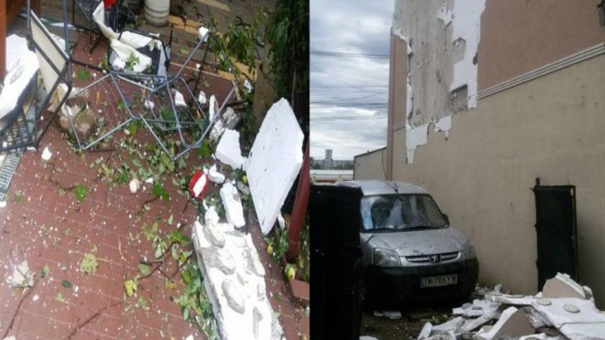 irma in timisoara imagini de pe retelele de socializare cu dezastrul lasat in urma video