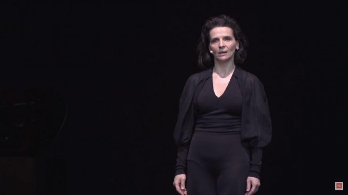 juliette binoche in spectacol la bucuresti la festivalul national de teatru