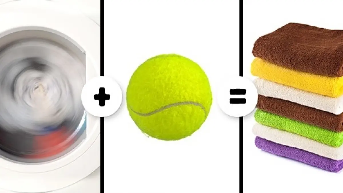 genial a pus o minge de tenis de camp in uscatorul de rufe vei incerca si tu imediat acest truc