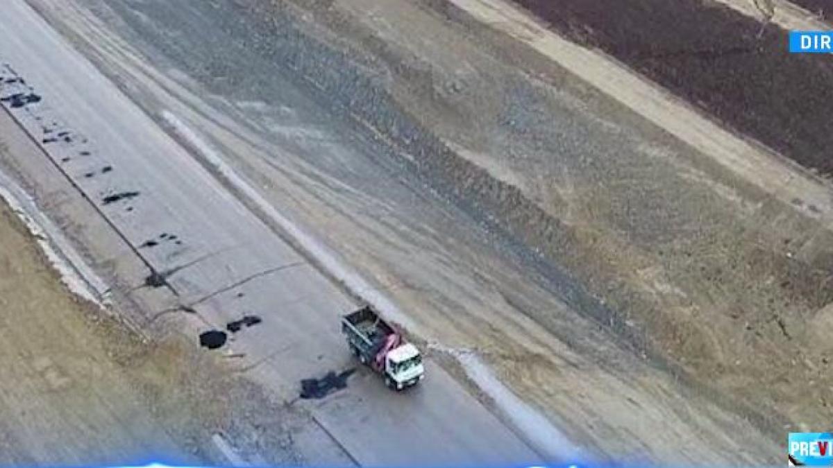 un tronson din autostrada sebes turda s a surpat