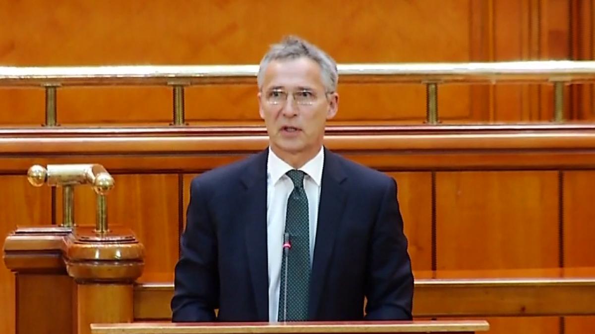 secretarul general al nato a ajuns la palatul parlamentului iohannis romania va continua sa fie un