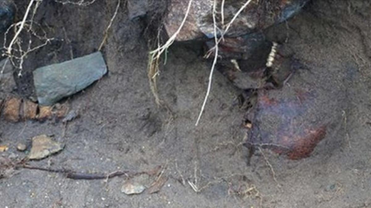 descoperire socanta in urma furtunii pamantul a luat o la vale si a dezgropat ceva terifiant era